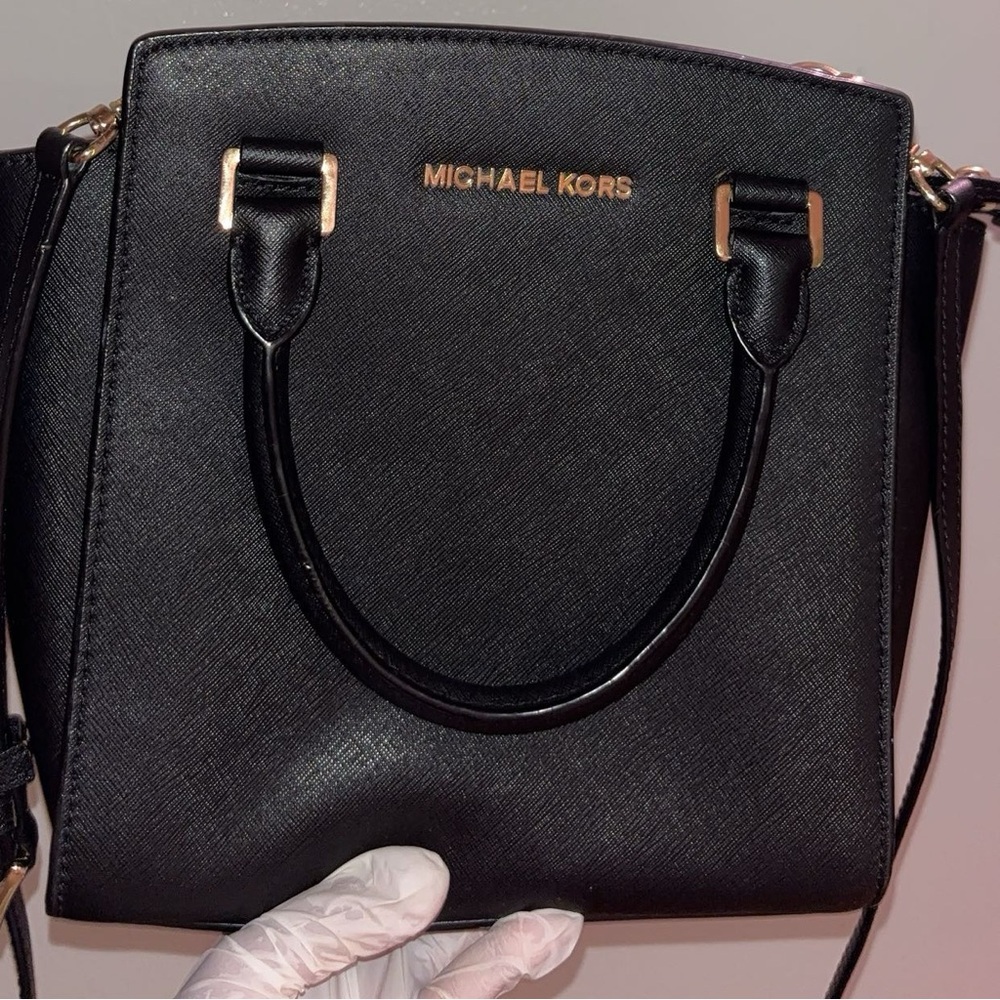 Michael Kors Selma Top-Zip Satchel Crossbody